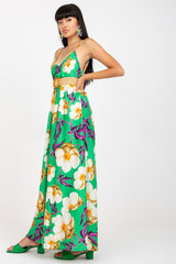 Long summer dress with a flared cut