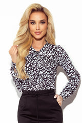 Long sleeves tie at front blouse