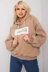 Long sleeves sweatshirt with hood