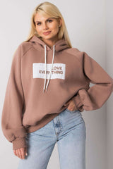 Long sleeves sweatshirt with hood