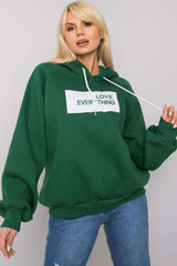 Long sleeves sweatshirt with hood