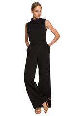 Fantastic formal jumpsuit with double decorative front