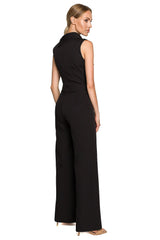Fantastic formal jumpsuit with double decorative front