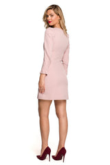 Long sleeves mini cut day dress