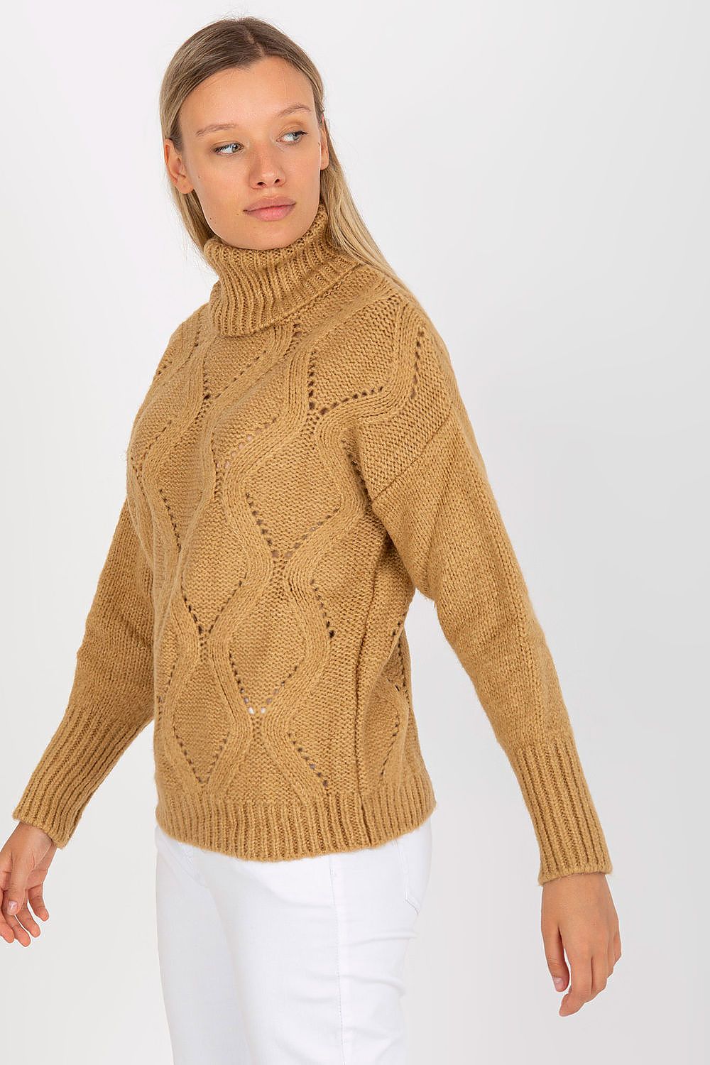Openwork Turtleneck Sweater Secondary image