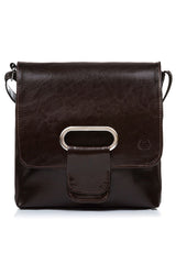 Natural leather shoulder bag