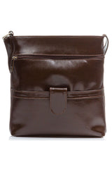 Paolo Peruzzi natural leather shoulder bag