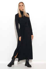 Beautiful turtleneck viscose knit daydress