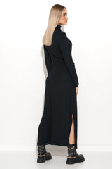 Beautiful turtleneck viscose knit daydress