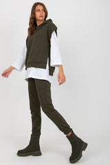 3/4 sleeves sweatshirt and pants set