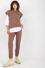 3/4 sleeves sweatshirt and pants set