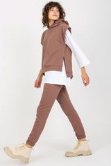 3/4 sleeves sweatshirt and pants set