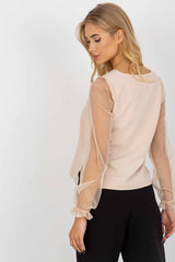 Elegant blouse with long sleeves