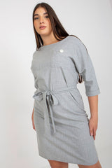 3/4 sleeves plus size pencil cut dress