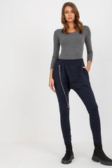 High waist elastic waistband sweatpants