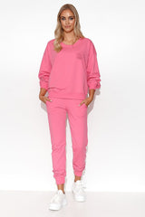 Women's lightweight knit fabric sweatshirt set