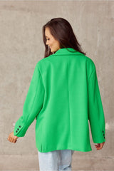 Long sleeves loose cut jacket