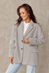 Long sleeves loose cut jacket