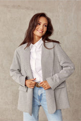 Long sleeves loose cut jacket