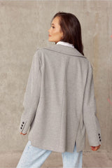 Long sleeves loose cut jacket