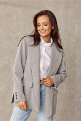 Long sleeves loose cut jacket