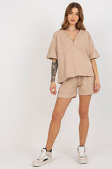 Tracksuit set consisting of a blouse and shorts