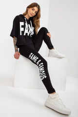 Short sleeves sweatshirt and leggings set