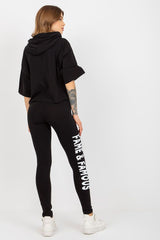 Short sleeves sweatshirt and leggings set