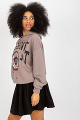 Long sleeves sweatshirt and skirt set