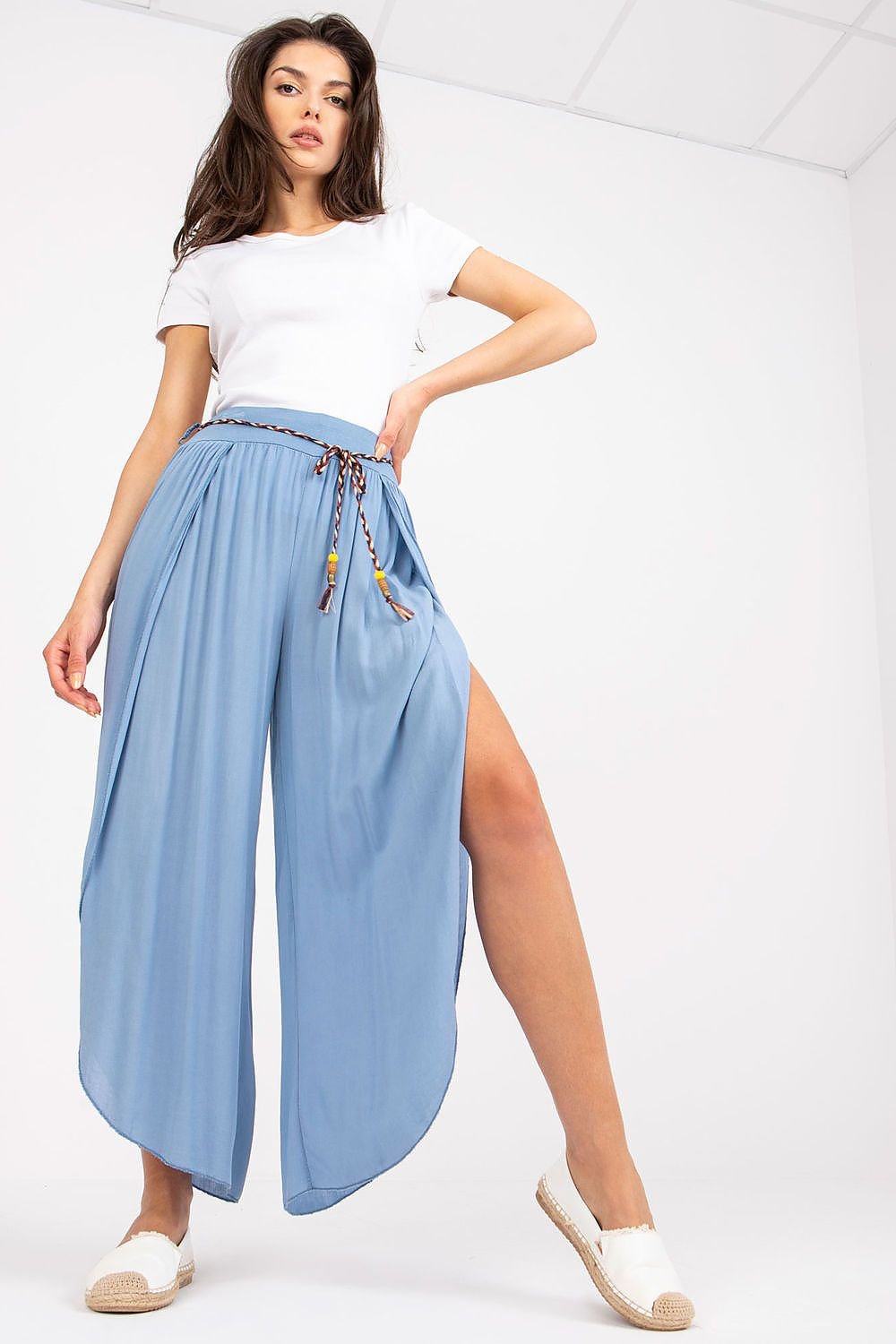 Women seam high waist wide leg pants