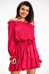Spanish  long sleeves airy girly A-line dress