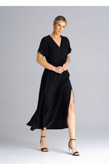 Short drooping sleeves maxi daydress