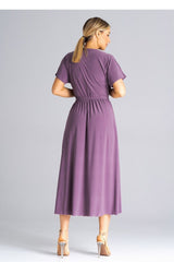 Short drooping sleeves maxi daydress