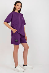 Cotton  short sleeves T-shirt and shorts set