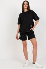 Cotton  short sleeves T-shirt and shorts set