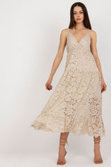 Lace dress with adjustable straps