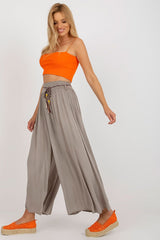 Women Viscose high-waisted pants