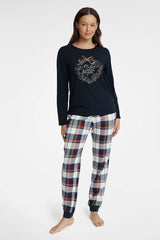 Two-piece blouse pants pyjamas set