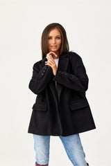 Long sleeves loose cut jacket