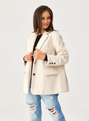 Long sleeves loose cut jacket