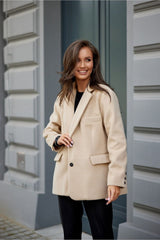 Long sleeves loose cut jacket