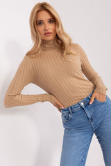 Classic cut with a ribbed fabric sweater