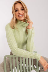 Classic cut with a ribbed fabric sweater