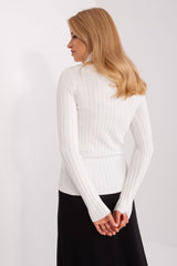 Classic cut with a ribbed fabric sweater