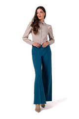 Women cotton knit fabric pants