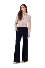 Women cotton knit fabric pants