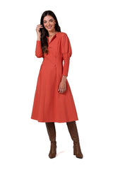 Long sleeves lovely day dress