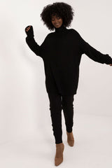 Long turtleneck sweater and pants set