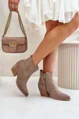 Cowgirl-style ankle boots