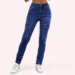 Women Stretch Tight Narrow Bottom Leg Jeans